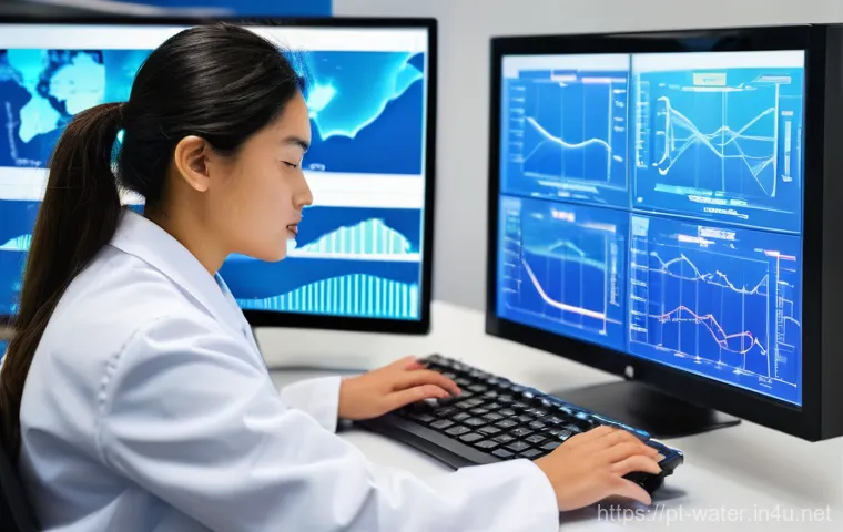 수질환경 자격증 갱신과 유지 - **Prompt 1: "The Essence of Environmental Water Certification"**
    A group of diverse professional...