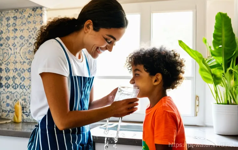 수질환경 프로젝트 관리 사례 - **Prompt:** A vibrant, sunlit scene inside a modern kitchen in Portugal or Brazil. A smiling mother,...
