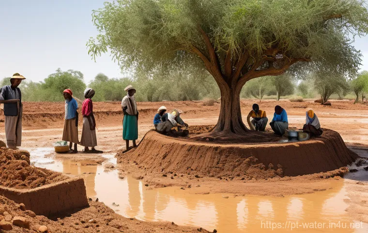 수질환경 프로젝트 관리 사례 - **Prompt:** A high-tech, panoramic view of a river or a large reservoir in a rural setting, integrat...