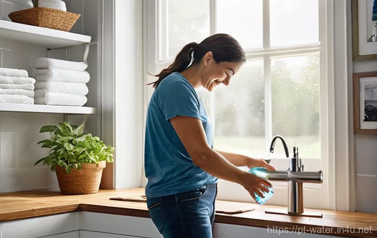 수질환경 전문가들의 인터뷰 - **Prompt:** "Inside a gleaming, state-of-the-art water research laboratory in Lisbon, Portugal. Two ...