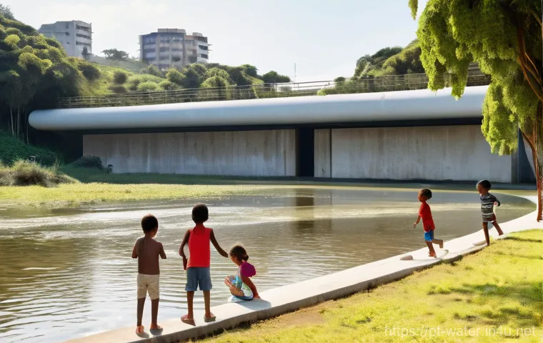 수질환경 분야 최신 취업 트렌드 - **Prompt:** A dynamic scene showcasing the "Smart Water Era" with a focus on technology and innovati...