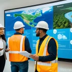 Home 18 수질환경산업기사 자격증의 활용 사례 - A diverse group of young professionals, representing various ethnicities and genders, are actively c...