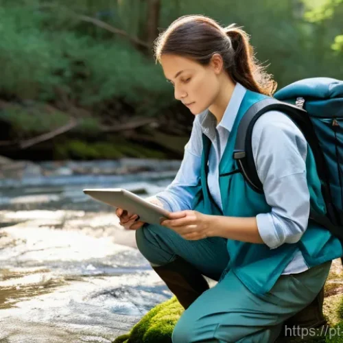 Home 28 수질환경 기사 필기시험 예상 문제 - **Prompt: Dedicated Water Quality Scientist in the Field**
"A female environmental scientist, ag...